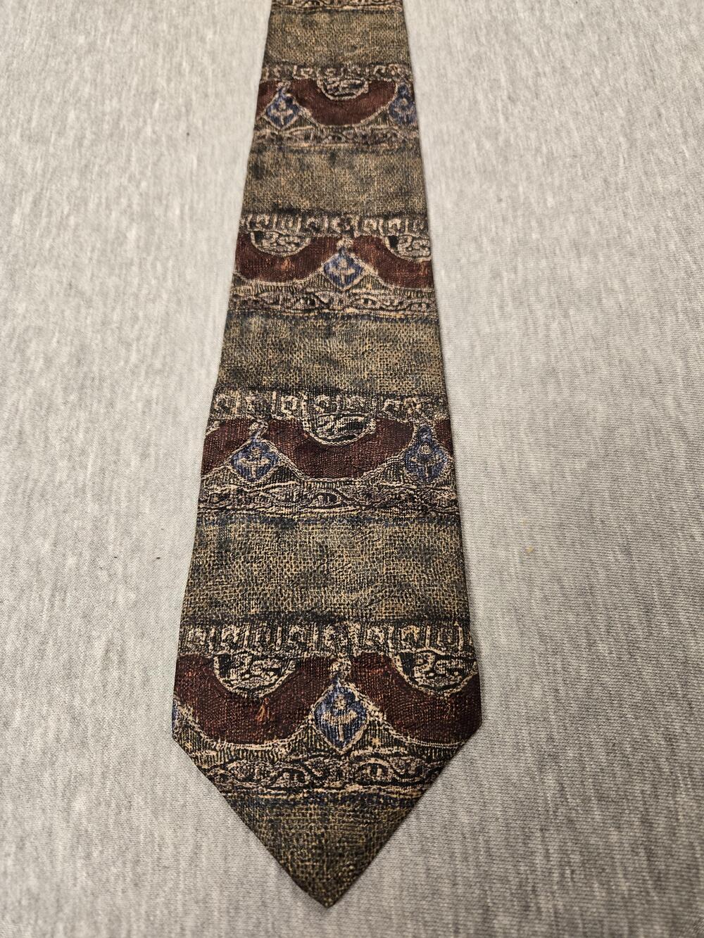 Studio Bugatti Tie Mens One Size Multicolor Italian Silk Geometric Jacquard